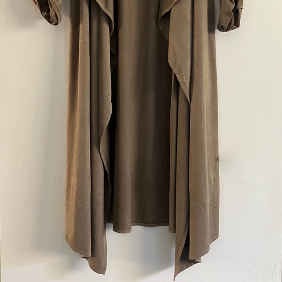 NWT Philosophy bronze color fall earth tones long duster cardigan size XS - Picture 8 of 15